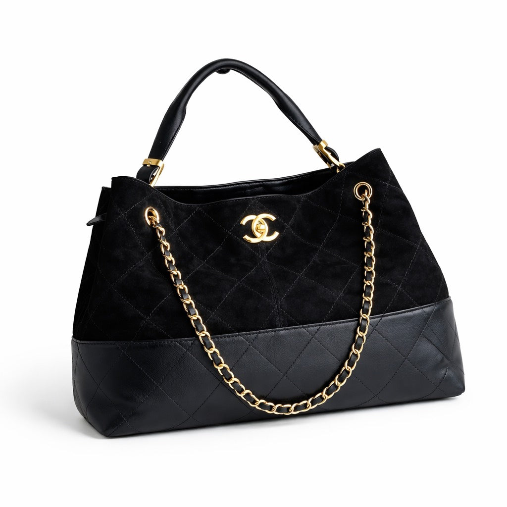 Chanel 25A Hobo Suede Bag