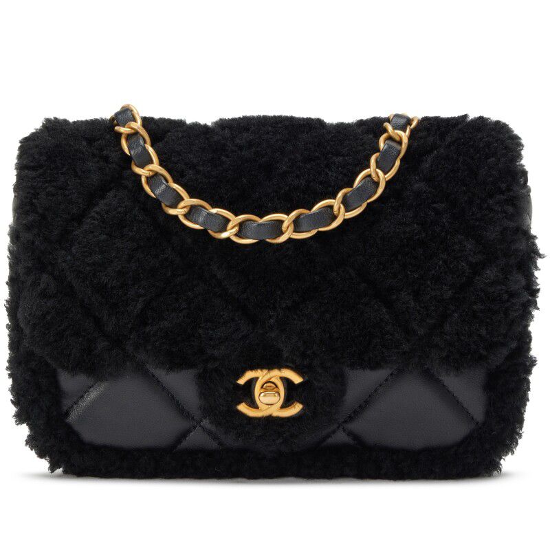 Chanel Quilted Teddy Shearling