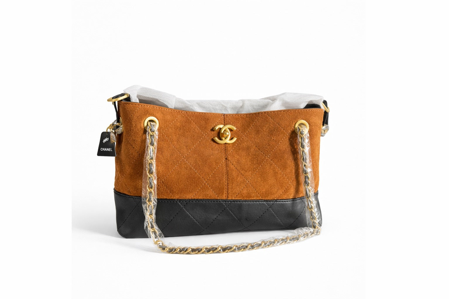 Chanel 25A Hobo Suede Bag