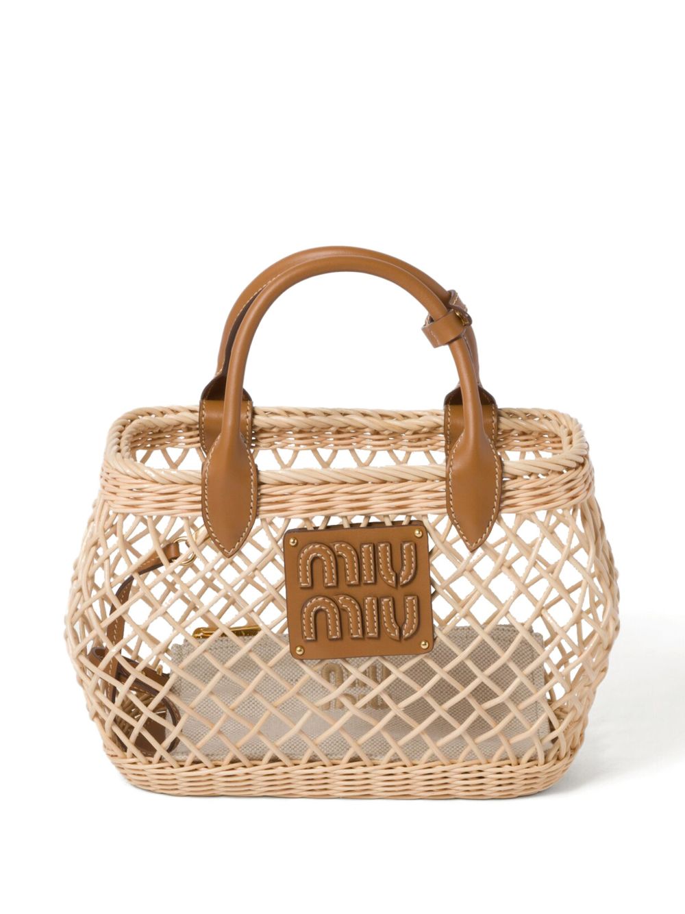 Miumiu interwoven tote bag