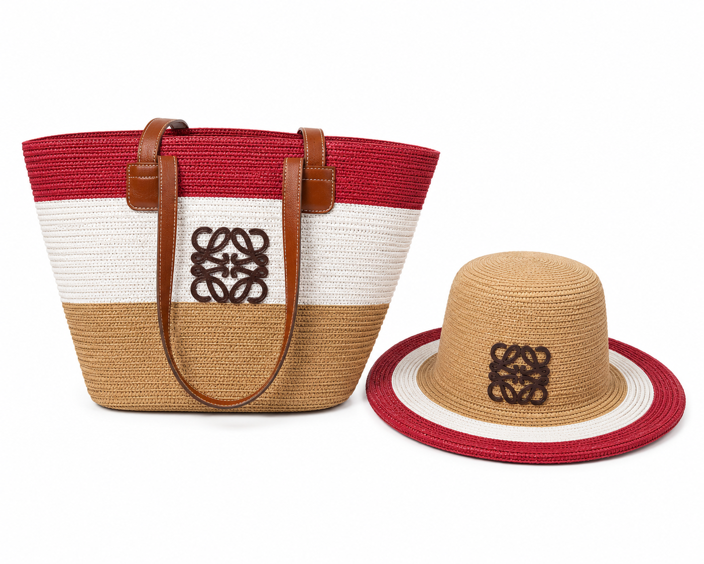 Loewe basket bags and matching hats