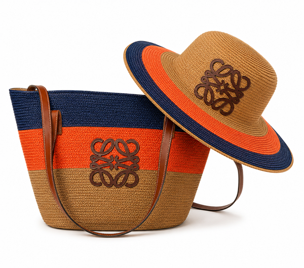 Loewe basket bags and matching hats