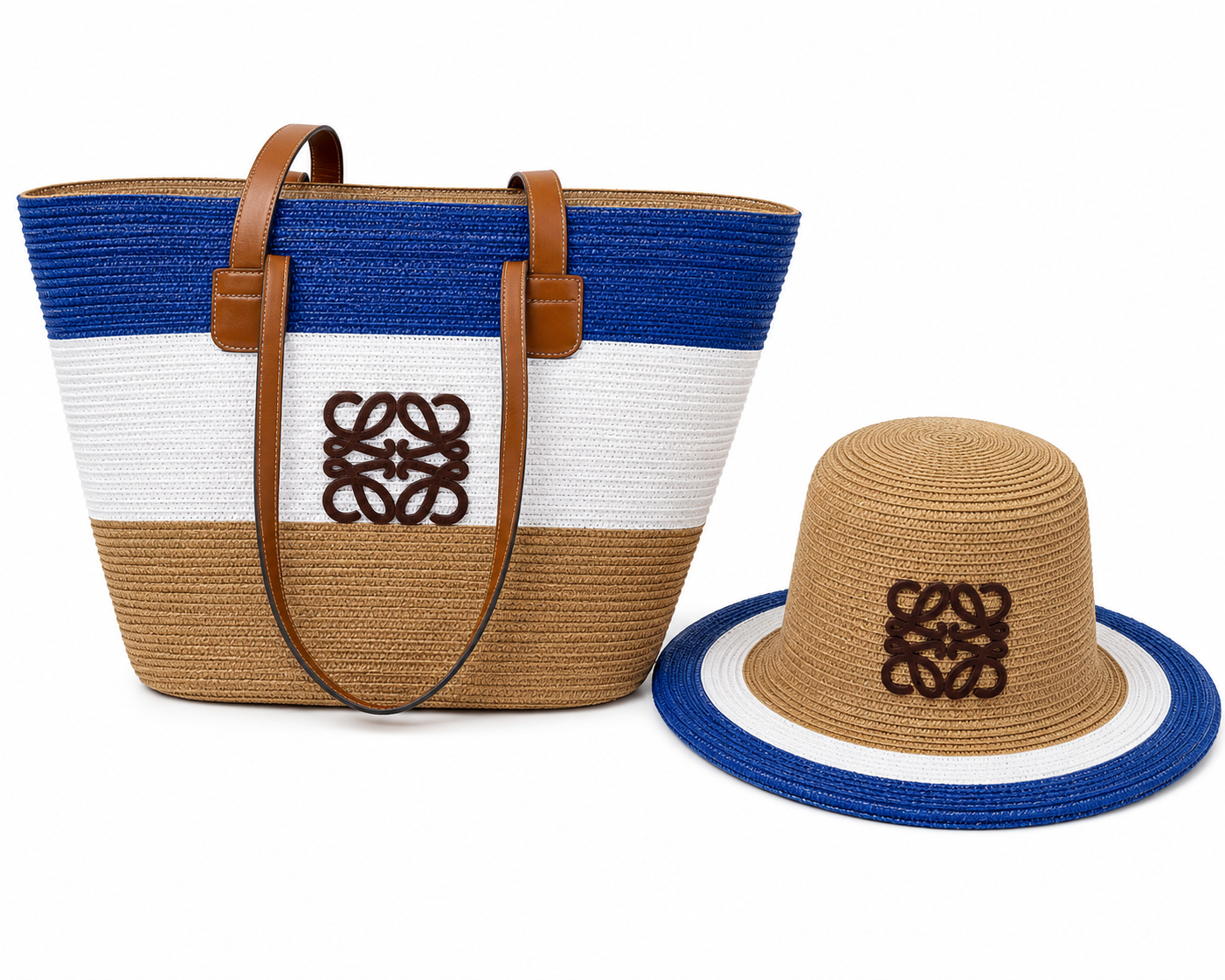 Loewe basket bags and matching hats