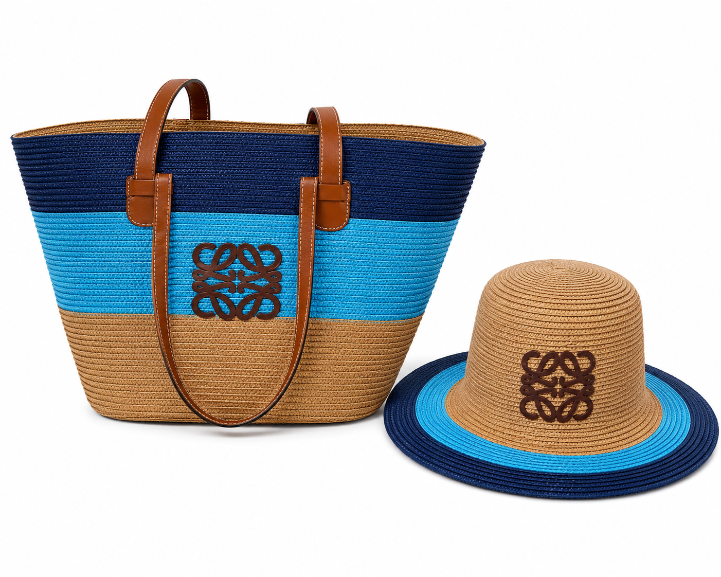 Loewe basket bags and matching hats