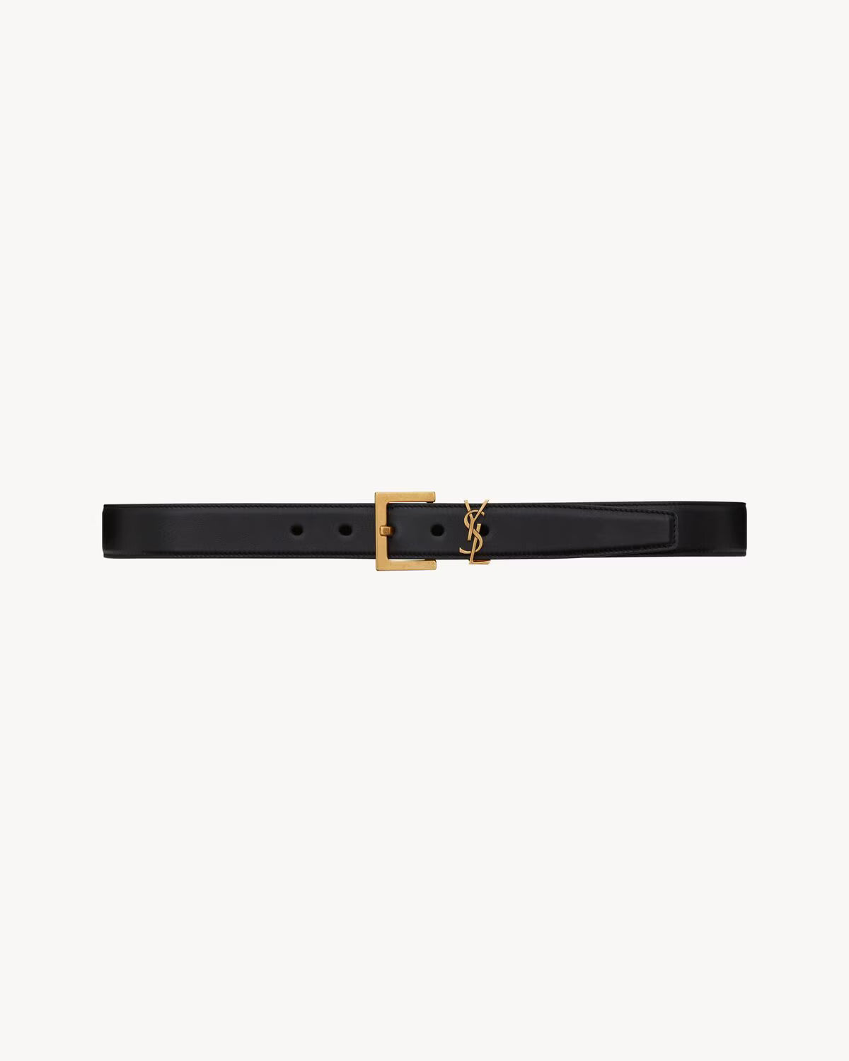 Saint Laurent Cassandre leather belt
